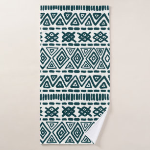 Traditional seamless ornament in folk, ethnic styl bath towel