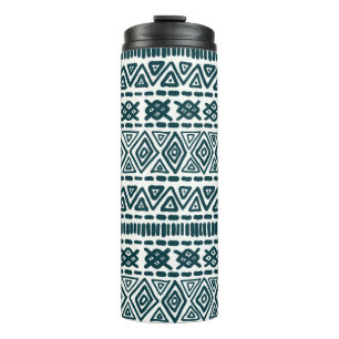 Traditional seamless ornament in folk, ethnic styl thermal tumbler