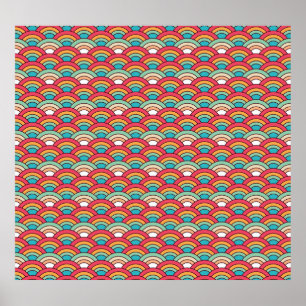 Traditional Seamless Pattern Elegant Design Poster