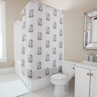 Traditional Shaver's Shower Curtain