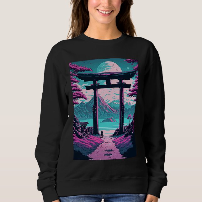 Traditional Shrine Japan Sweatshirt (Front)