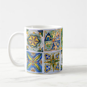 Traditional Sicilian Ceramic Tile pattern Coffee Mug