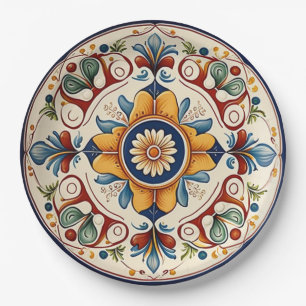 Traditional Sicilian Italian Ceramics Paper Plate