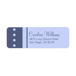 Traditional Simple Return Address Label