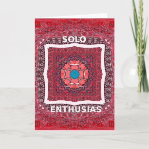 Traditional Sindhi Culture Ajrak Pattern Art Print Card