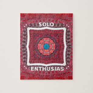 Traditional Sindhi Culture Ajrak Pattern Art Print Jigsaw Puzzle