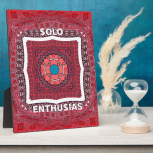 Traditional Sindhi Culture Ajrak Pattern Art Print Plaque
