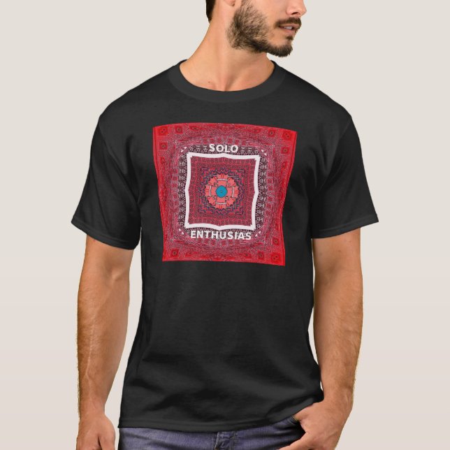 Traditional Sindhi Culture Ajrak Pattern Art Print T-Shirt (Front)