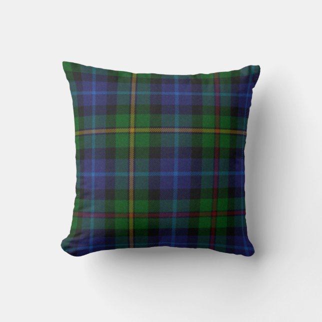Traditional Smith Tartan Plaid Pillow (Front)