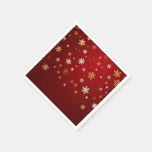 Traditional Snow fall: Christmas Snowflake Napkins