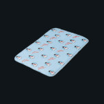 Traditional Snowman with Merry Christmas on BLUE Bath Mat<br><div class="desc">Christmas on your mind? Frosty nipping at your nose?  Your bathroom will look great in this wonderful traditional design.</div>