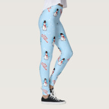 Traditional Snowman with Merry Christmas on BLUE