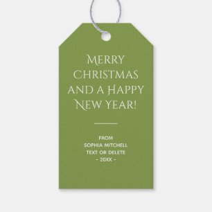 Traditional - Soft Green - Minimalist Gift Tags