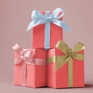 Traditional - Soft Red - Wrapping Paper Sheets