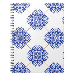 Traditional spain seamless pattern. Spanish cerami Notebook