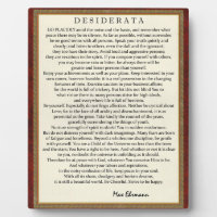 Traditional Style Desiderata Poem by Max Ehrmann
