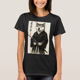 Traditional Sumi-e Aesthetic Warrior Japanese T-Shirt