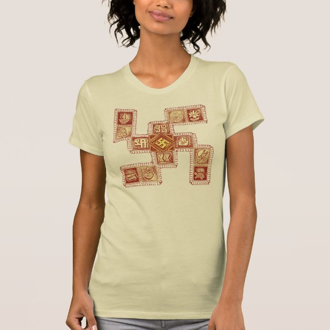 Traditional Swastika Pattern T-Shirt (Front)