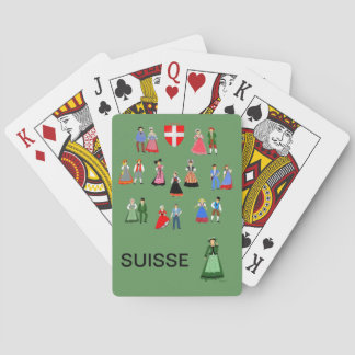 Traditional Swiss costumes Playing Cards