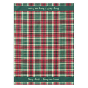 Traditional Tartan Christmas Tablecloth