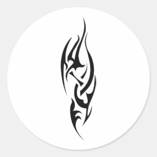 Traditional Tattoo Art Inspired Design Classic Round Sticker