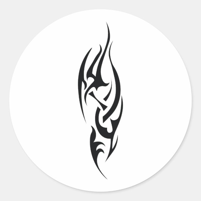 Traditional Tattoo Art Inspired Design Classic Round Sticker (Front)