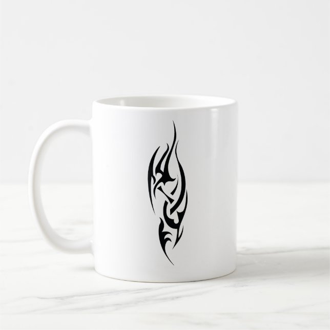 Traditional Tattoo Art Inspired Design Coffee Mug (Left)