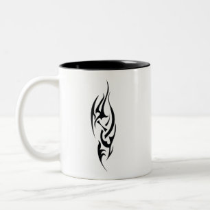 Traditional Tattoo Art Inspired Design Two-Tone Coffee Mug