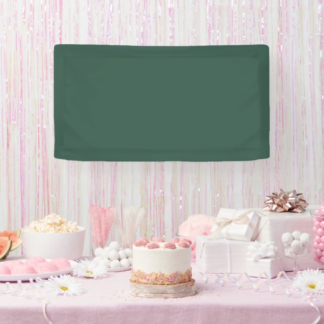 Traditional - Teal Green Banner (Party)