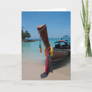 Traditional Thai Boat Card
