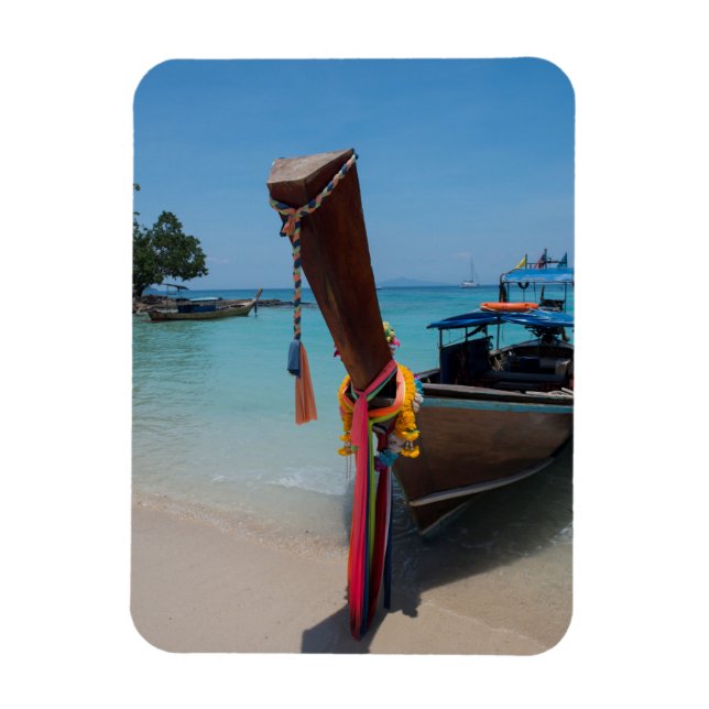 Traditional Thai Boat Magnet (Vertical)