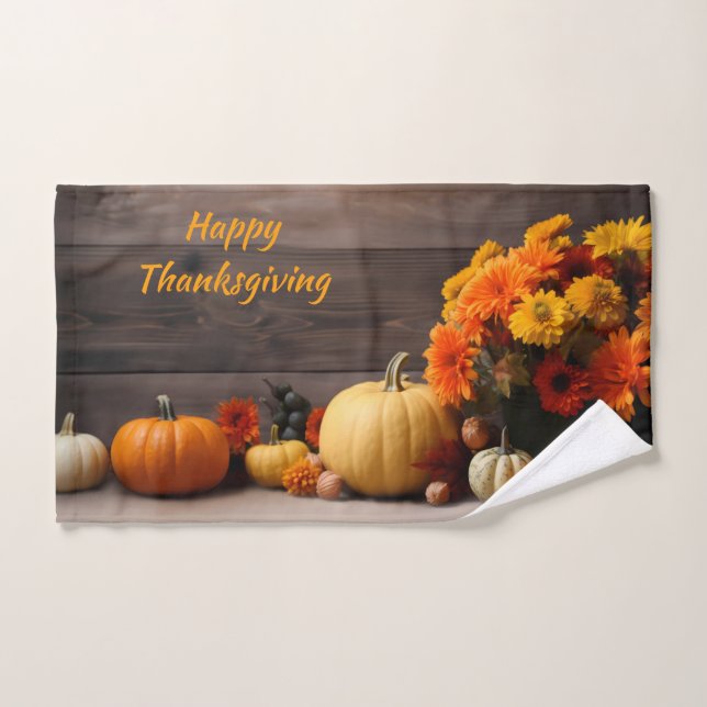 Traditional Thanksgiving Hand Towel (Hand Towel)