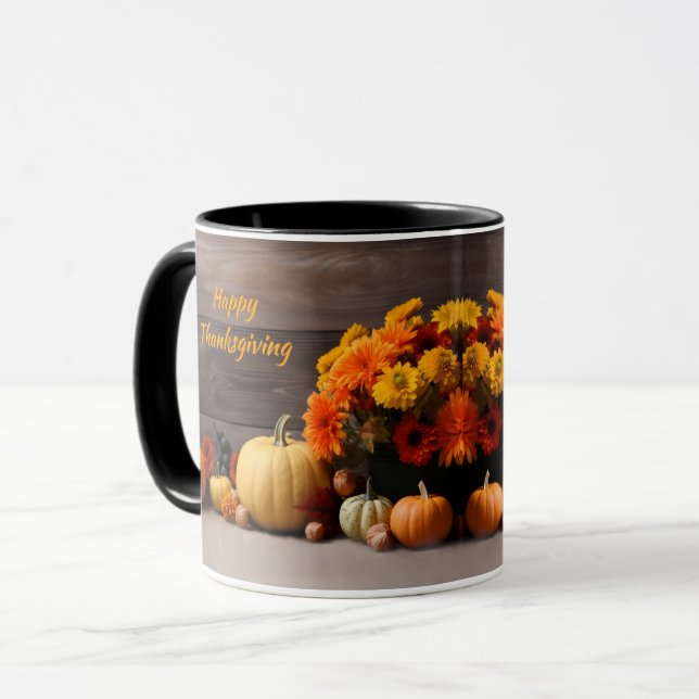 Traditional Thanksgiving Mug (Front Left)