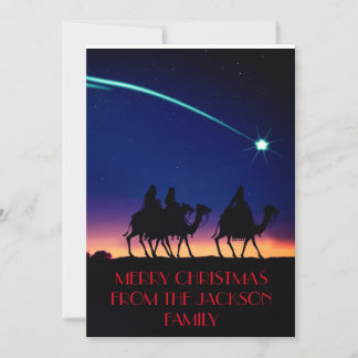 Traditional Three Wise Men Christmas Card