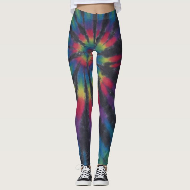 Traditional Tie Dye Leggings (Front)