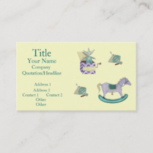 Traditional Toys/Pastel Business Card