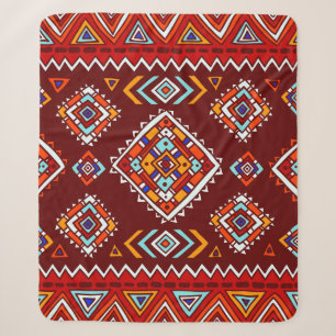 Traditional tribal, ethnic seamless texture. sherpa blanket