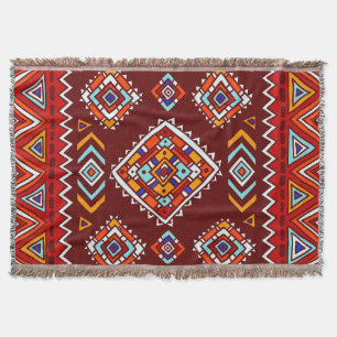 Traditional tribal, ethnic seamless texture. throw blanket