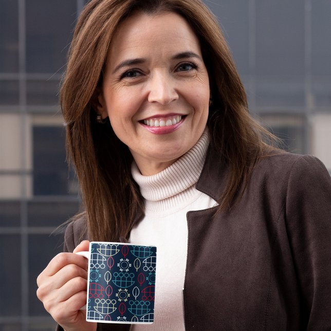 Traditional Tribal Pattern Art Coffee Mug (Tribal pattern mug
)