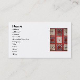 Traditional  tribal weaving textile Business cards