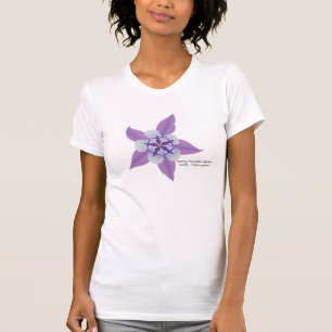 Traditional tshirt, slightly fitted, black text T-Shirt