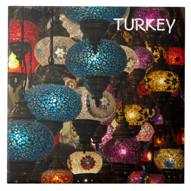 Traditional Turkish lamps Tile (Front)