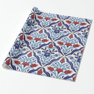 traditional turkish tiles wrapping paper