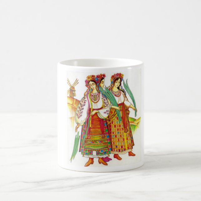 Traditional Ukrainian Dress from Kyivschyna Mug (Center)