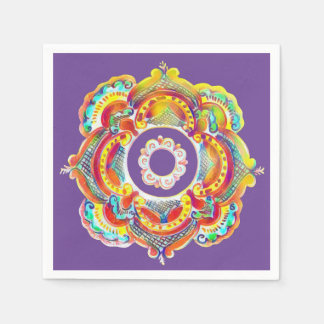 Traditional ukrainian folk decor pocket napkins