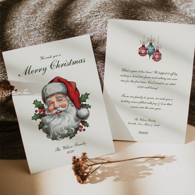 Traditional Vintage Christmas  Holiday Card (Creator Uploaded)