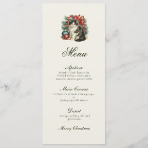 Traditional Vintage Christmas Menu