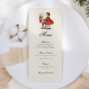 Traditional Vintage Christmas Menu