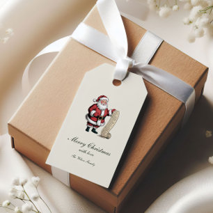 Traditional Vintage Christmas Whimsical Gift Tags