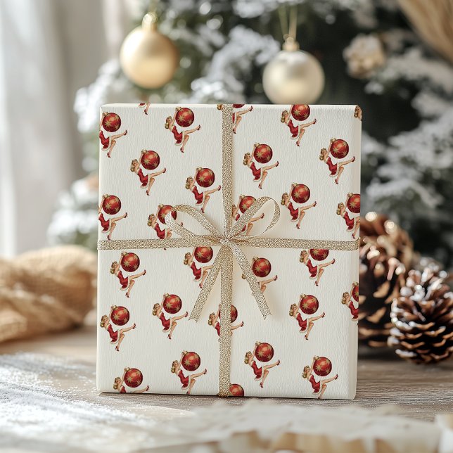 Traditional Vintage Christmas Wrapping Paper (Creator Uploaded)